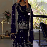 Modern Style Silk Top Sharara