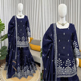 Modern Style Silk Top Sharara
