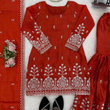 Modern Style Silk Top Sharara