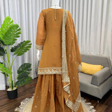 Charming Mul Chanderi Top Plazzo