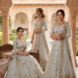 Excepational Wedding Satin Silk Lehenga