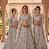 Excepational Wedding Satin Silk Lehenga