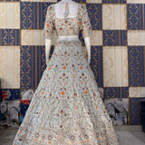 Excepational Wedding Satin Silk Lehenga