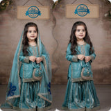 Sea Green Beautiful Kids Suit