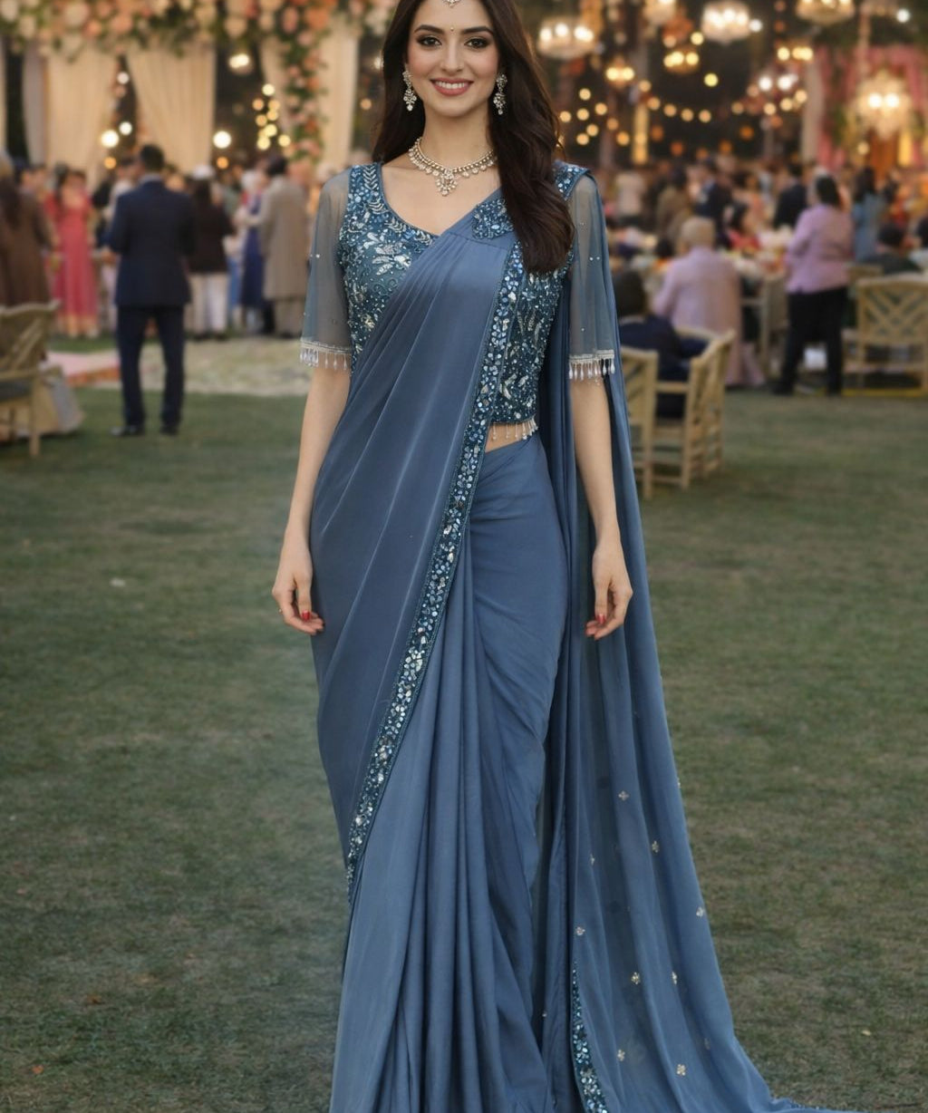 Premium Lycra Ready to Wear Saree