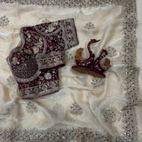 Premium Soft Fandy Embroidered Saree