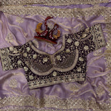 Premium Soft Fandy Embroidered Saree