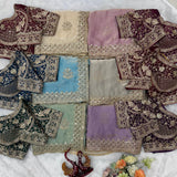 Premium Soft Fandy Embroidered Saree