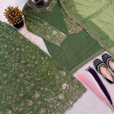 Premium Panjabi Embroidered Top Plazzo