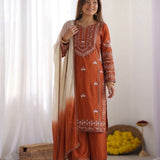 Classic Reyon Embroidered Suit