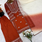 Classic Reyon Embroidered Suit