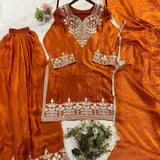 Wedding Special Silk Top Plazzo