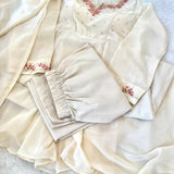 Creamy Georgette Anarkali Gown