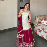 Trendy Fendy Silk Top Lehenga