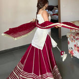 Trendy Fendy Silk Top Lehenga
