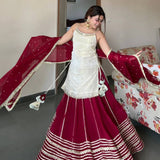 Trendy Fendy Silk Top Lehenga
