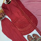 Panjabi Natural Crepe Top Shalwar