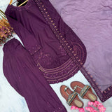 Panjabi Natural Crepe Top Shalwar