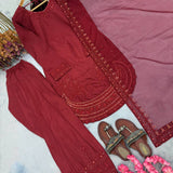 Panjabi Natural Crepe Top Shalwar