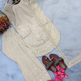 Panjabi Natural Crepe Top Shalwar