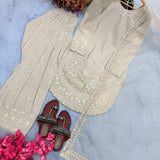 Panjabi Natural Crepe Top Shalwar