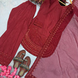 Panjabi Natural Crepe Top Shalwar