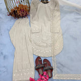 Panjabi Natural Crepe Top Shalwar