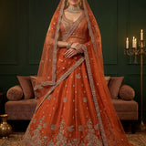 Royal Maharani Silk Beadwork Lehenga