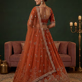 Royal Maharani Silk Beadwork Lehenga