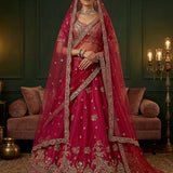 Royal Maharani Silk Beadwork Lehenga