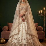 Royal Maharani Silk Beadwork Lehenga
