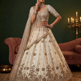Royal Maharani Silk Beadwork Lehenga