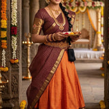 Traditional Kanchi Cotton Lehenga Choli