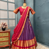 Traditional Kanchi Cotton Lehenga Choli
