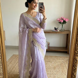 Elevate Ethnic Fendy Satin Silk Saree