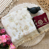Space Stin Sequence Work Saree