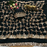 Premium Silk Real MirrorWork Saree
