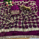Premium Silk Real MirrorWork Saree
