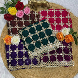 Premium Silk Real MirrorWork Saree