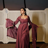 Crafted Silk Anarkali Suit
