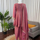 Exclusive Gold Cruch Mirror Work Suit