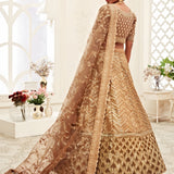 Glamorious Golden Embroidered Lehenga