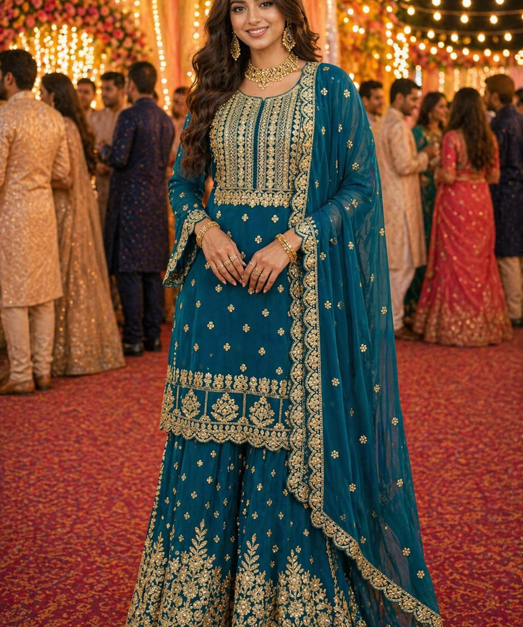 Premium Hima Embroidered Suit