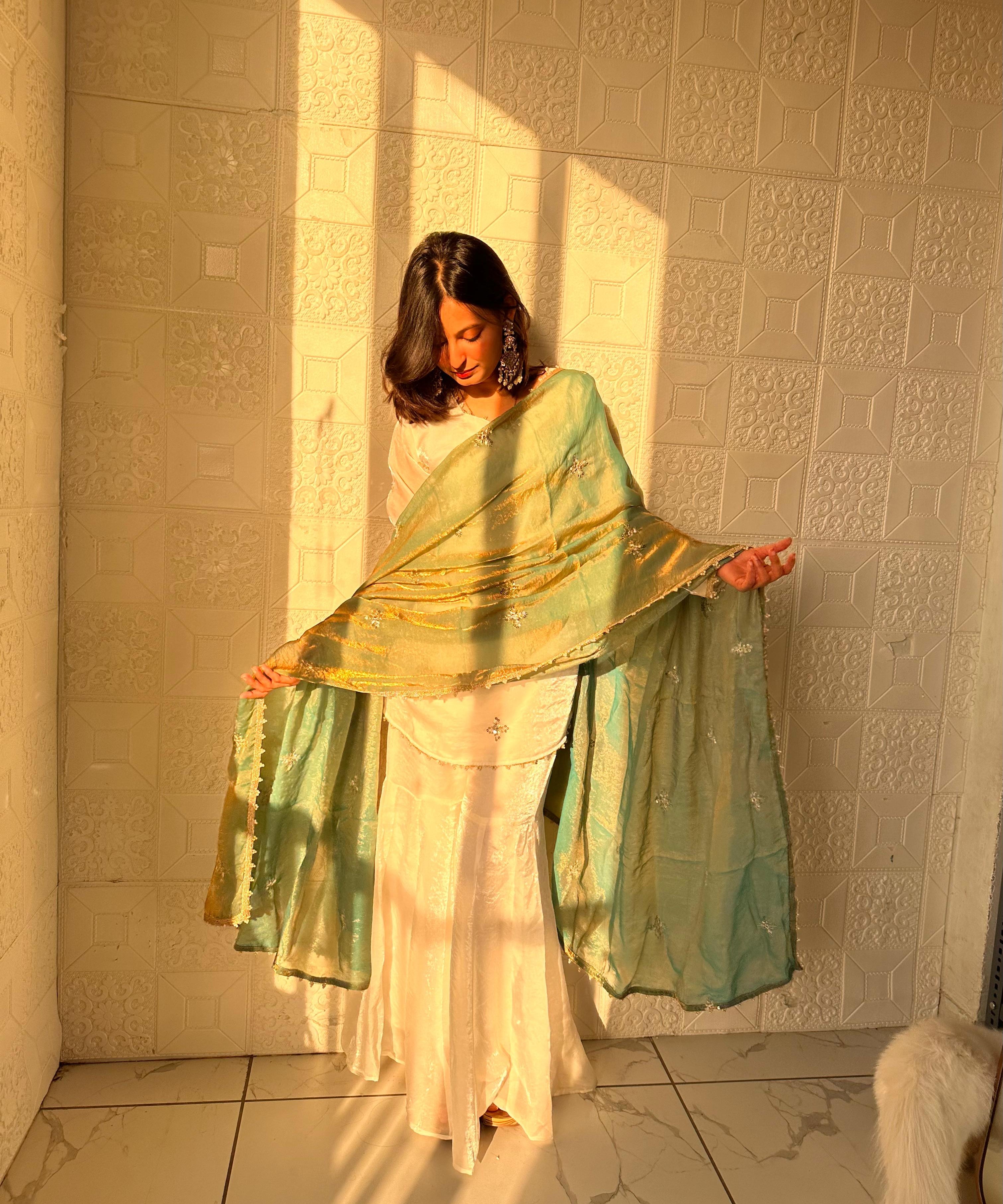 Classic Fendy Silk Top Sharara