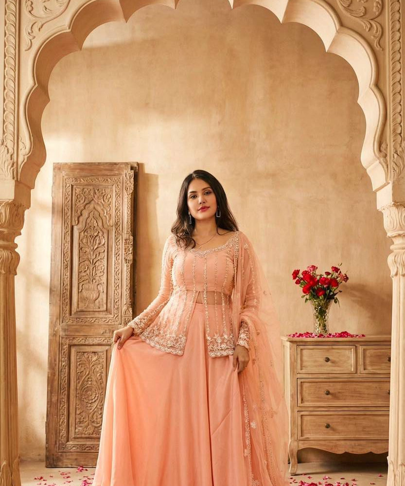 Premium Bridal Embroidered Lehenga