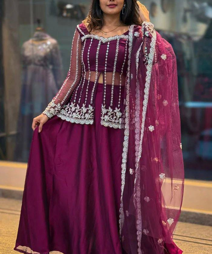 Premium Bridal Embroidered Lehenga