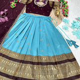 Traditional Pure Rangoli Silk Lehenga