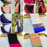 Korvai Border Silk Uniform Saree