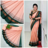 Korvai Border Silk Uniform Saree