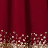Red Georgette Partywear Lehenga
